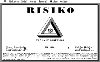 Risiko atari screenshot